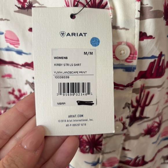 Ariat | Women's Kirby Stretch Yuma Landscape Print Western Shirt Size M NWT - Picture 8 of 10